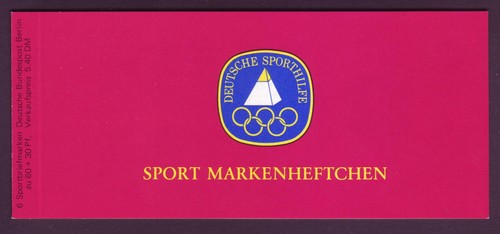 Berlin markenheftchen sport - berlin, 6x