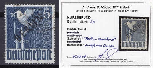 Berlin 1948 gestempelt - berlin, mi.20